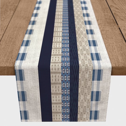 Designs Direct Patchwork Stripes Cotton Twill Runner